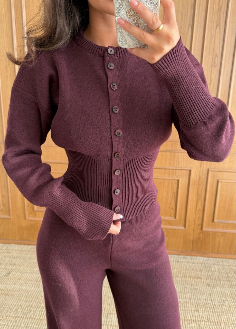 Triko Dres - Hırka ve Pantolon Takım 6 Renk