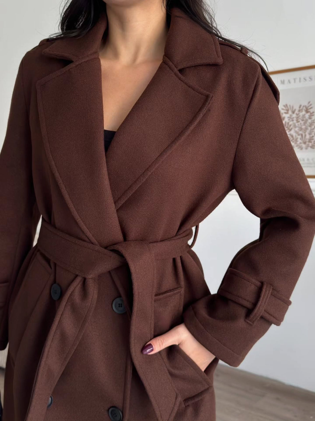 Kemerli Kırpık Kaban - 4 Renk Premium Kaban