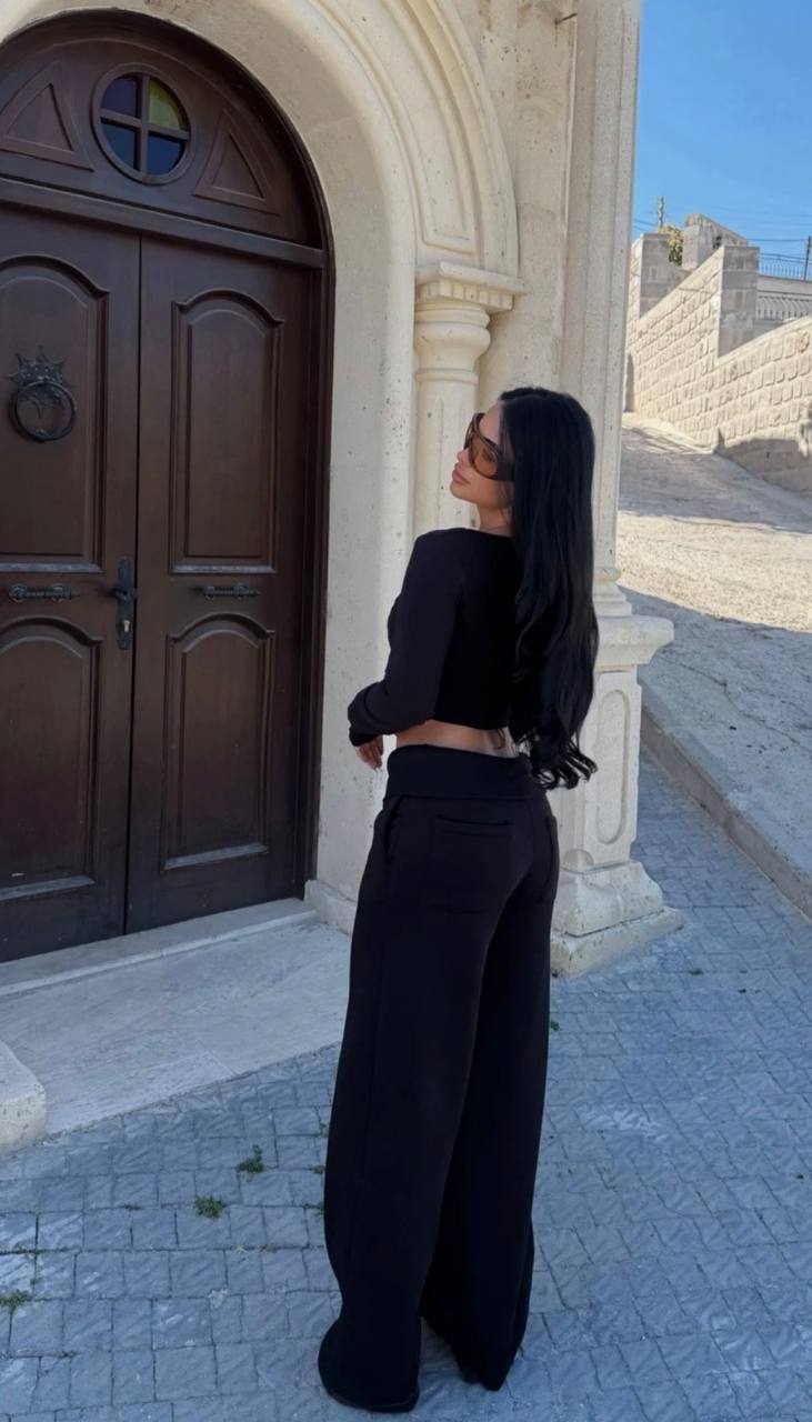Compak Penye Şardonlu Eşofman Pantolonu