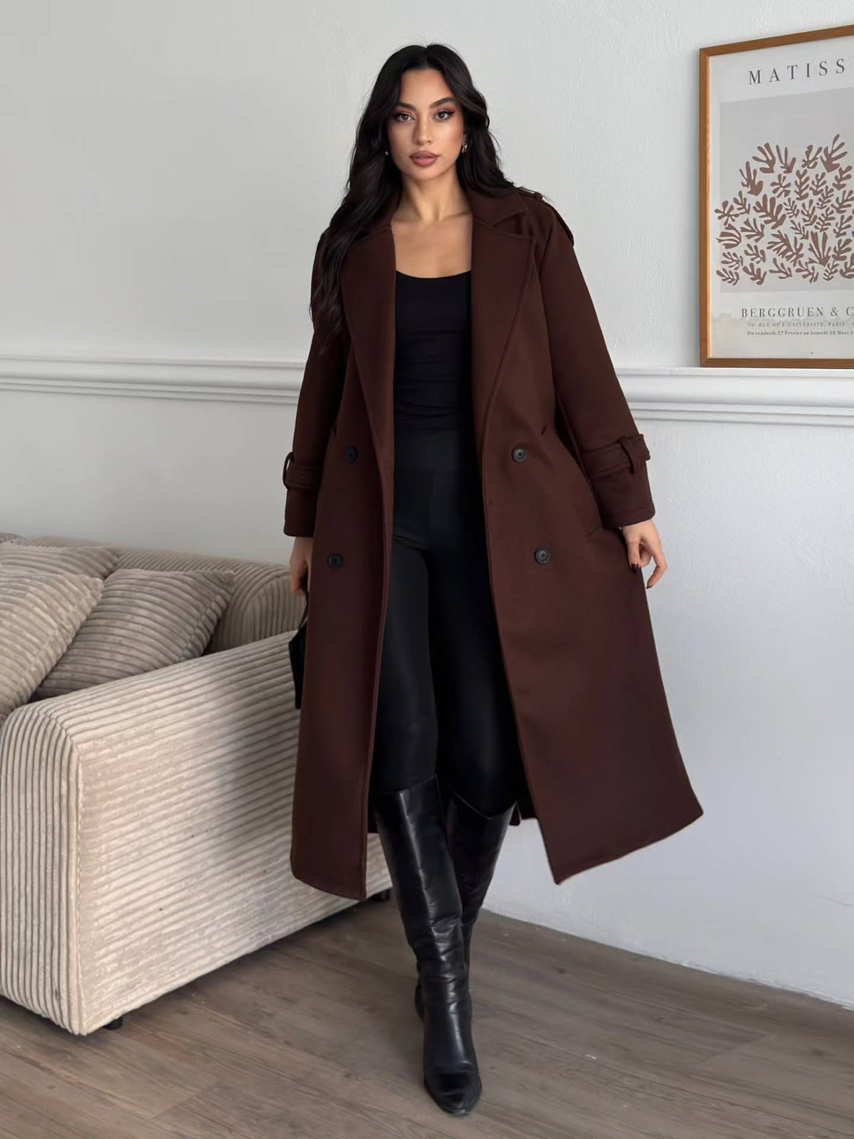 Kemerli Kırpık Kaban - 4 Renk Premium Kaban